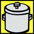 stockpot vector illustration Royalty Free Stock Photo