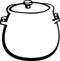 stockpot vector illustration Royalty Free Stock Photo