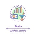 Stocks concept icon