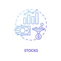 Stocks concept icon