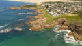 The Stockton Sand Dunes and Tasman Sea at Birubi Point in regional Australia