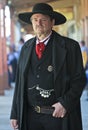 A Stoic Wyatt Earp of Helldorado Royalty Free Stock Photo