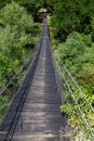 Stojan\'s Bridge wooden suspension bridge in the middle of North Macedonia