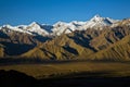 Stok Kangri Range and Leh Valley , Leh-Ladakh, India Royalty Free Stock Photo