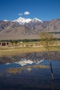 Stok Kangri Range and Leh Valley , Leh-Ladakh, India Royalty Free Stock Photo