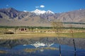 Stok Kangri Range and Leh Valley , Leh-Ladakh, India Royalty Free Stock Photo