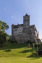 Bran Castle Castelul Bran, medieval stronghold in the Transylvanian Alps is one of RomaniaÃ¢â¬â¢s top tourist attractions Royalty Free Stock Photo