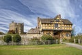 Stokesay Castle Gatehouse and South Tower, Shropshire, England. Royalty Free Stock Photo