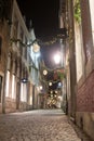 Stokstraat in Maastricht decorated for christmas