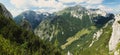 Stol mountain from hillside of Veliki Vrh in Karawanken mountains Royalty Free Stock Photo