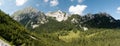 Stol mountain from hillside of Veliki Vrh in Karawanken mountains Royalty Free Stock Photo