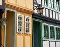 Stolberg facades in Harz mountains Germany Royalty Free Stock Photo