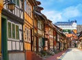 Stolberg facades in Harz mountains Germany Royalty Free Stock Photo