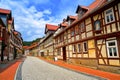 Stolberg facades in Harz mountains Germany Royalty Free Stock Photo