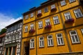 Stolberg facades in Harz mountains Germany Royalty Free Stock Photo