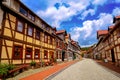 Stolberg facades in Harz mountains Germany Royalty Free Stock Photo