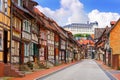 Stolberg facades in Harz mountains Germany Royalty Free Stock Photo