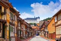 Stolberg facades in Harz mountains Germany Royalty Free Stock Photo