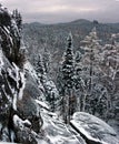Stolby mountain in Siberia
