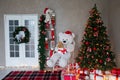 Christmas Tree with Gifts and Teddy Bears