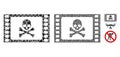 Stolen movie Mosaic Icon of Joggly Items Royalty Free Stock Photo