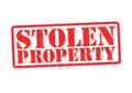 STOLEN PROPERTY Royalty Free Stock Photo