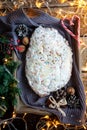 Stollen german christmas bread