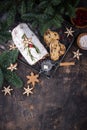 Stollen, traditional festive German Christmas cake