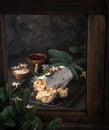 Stollen, traditional festive German Christmas cake