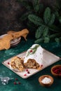 Stollen, traditional festive German Christmas cake