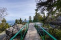 Stolowe Mountains National Park in Kudowa-Zdroj, Poland. A popular destination for trips in Poland. Rock Labyrinth hiking trail Royalty Free Stock Photo