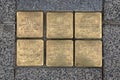 Stolperstein Memorial Stone From The Family Frank And Meijer At Amsterdam The Netherlands 21-3-2024