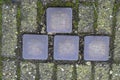Stolperstein Memorial Stone From Family Grier At Amsterdam The Netherlands 21-3-2024