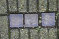 Stolperstein Memorial Stone From Family Rood At Amsterdam The Netherlands 21-3-2024