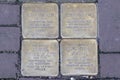 Stolperstein Memorial Stone From The Family Van Goor At Amsterdam The Netherlands