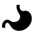 Stomach silhouette vector icon Royalty Free Stock Photo