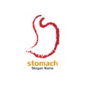 Stomach care icon logo designs concept illustration