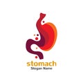 Stomach care icon logo designs concept illustration