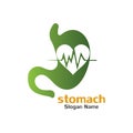 Stomach care icon logo designs concept  illustration Royalty Free Stock Photo