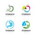 stomach care logo icon vector