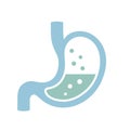 Stomach and digestion vector logo