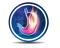 Stomach disease symbol Royalty Free Stock Photo