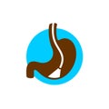 Stomach endoscopy icon. Gastroscopy symbol.