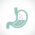 Stomach gas vector icon