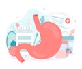 Stomach health medical illustration