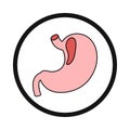 stomach, human stomach, body parts stomach icon