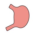 Stomach icon. Human body organ symbol. Sign digestion vector