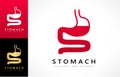 Stomach logo vector