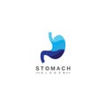 Stomach Logo vector illustration design - creative Gastroenterology Healthy Logo element icon, Stomach healthcare icon vector.