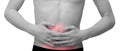 Stomach pain Royalty Free Stock Photo